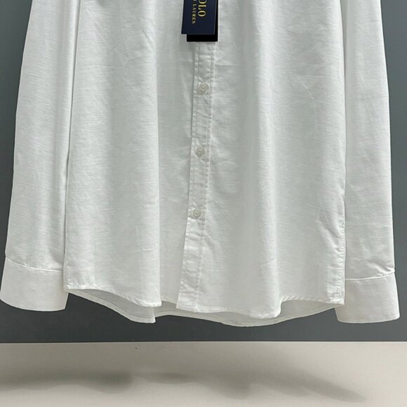 Ralph Lauren White Polo Long-Sleeve Shirt - Picture 5 of 9